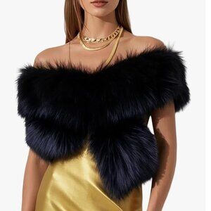 Collar Scarf Faux Fur Wrap